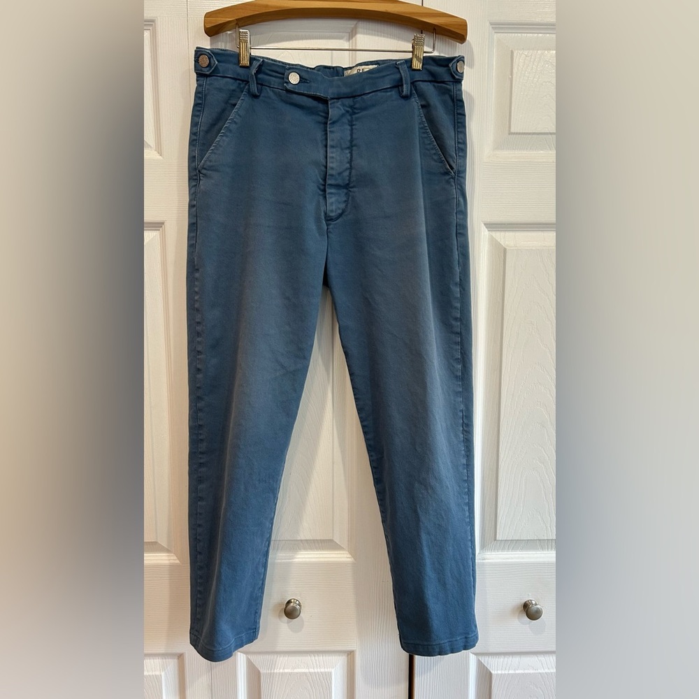 De Fursac Men’s Blue Jeans Silver Buttons Size 44 Large France Designer RARE